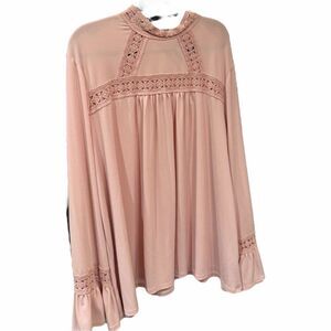 Worthington Blush Lace Top